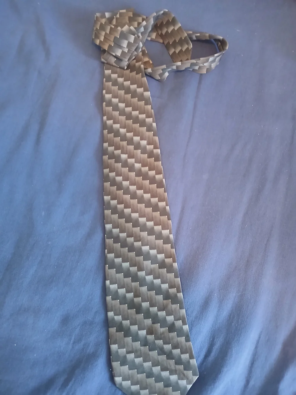 Grateful Dead Stepping Stones Geometric Pattern Silk Tie